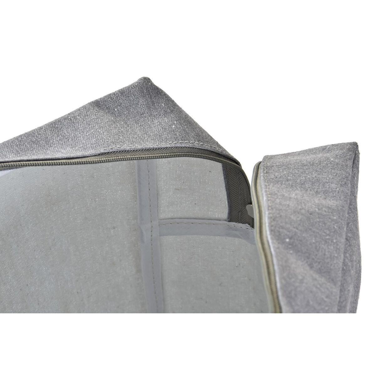 Neceser DKD Home Decor Gris Blanco Marino (30 x 10 x 20 cm) (2 Unidades)