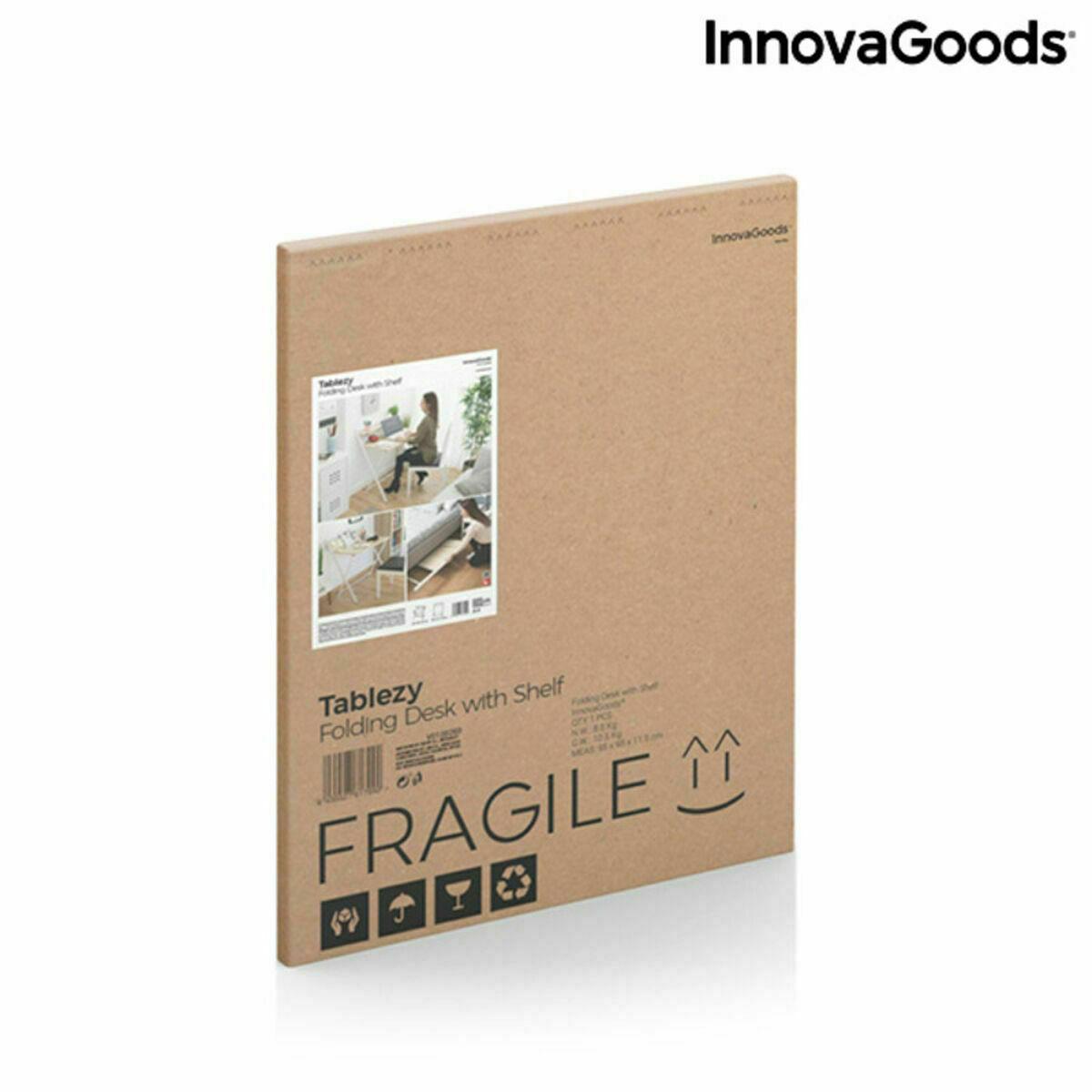 Escritorio Plegable con Estante InnovaGoods Tablezy Madera (Reacondicionado B)