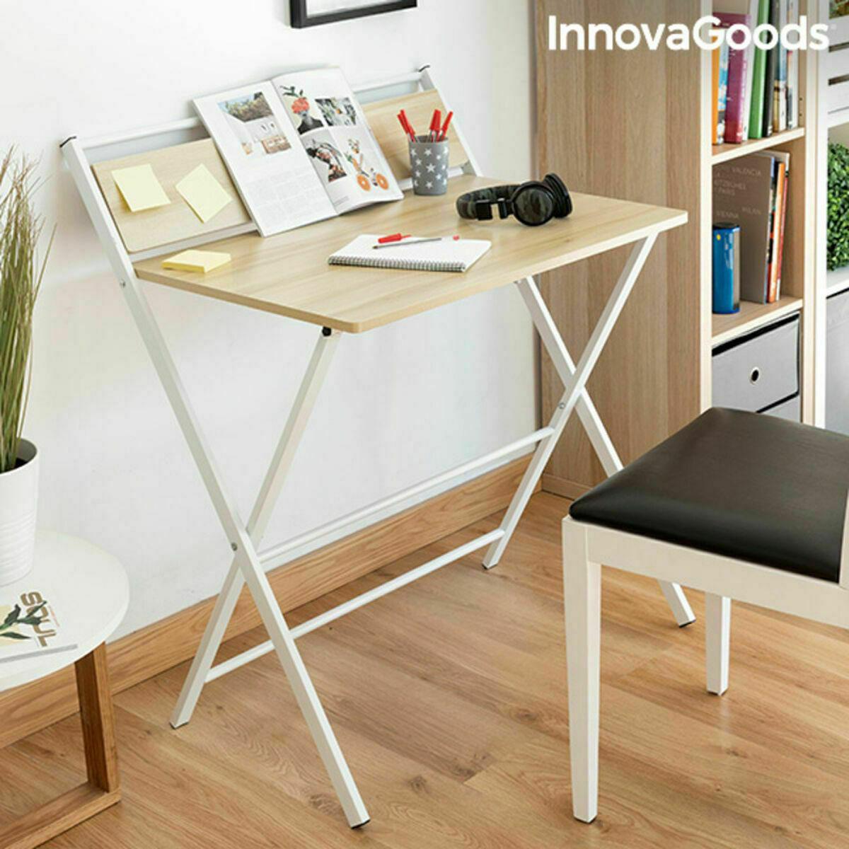 Escritorio Plegable con Estante InnovaGoods Tablezy Madera (Reacondicionado B)