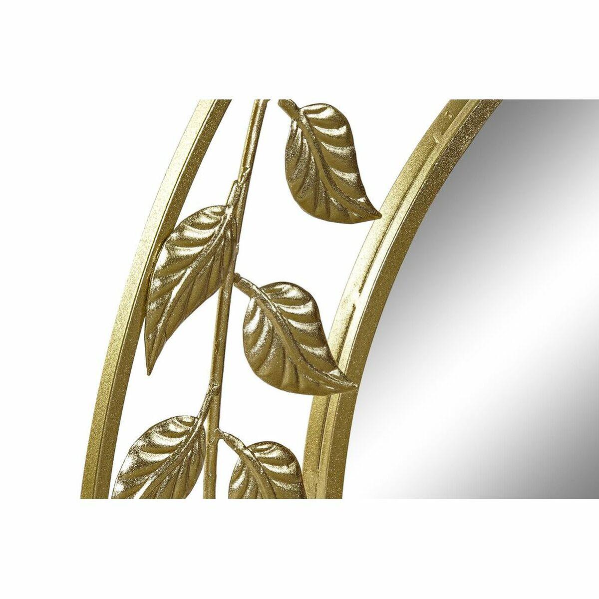 Espejo de pared DKD Home Decor Espejo Árbol Dorado Metal (80 x 2 x 80 cm)