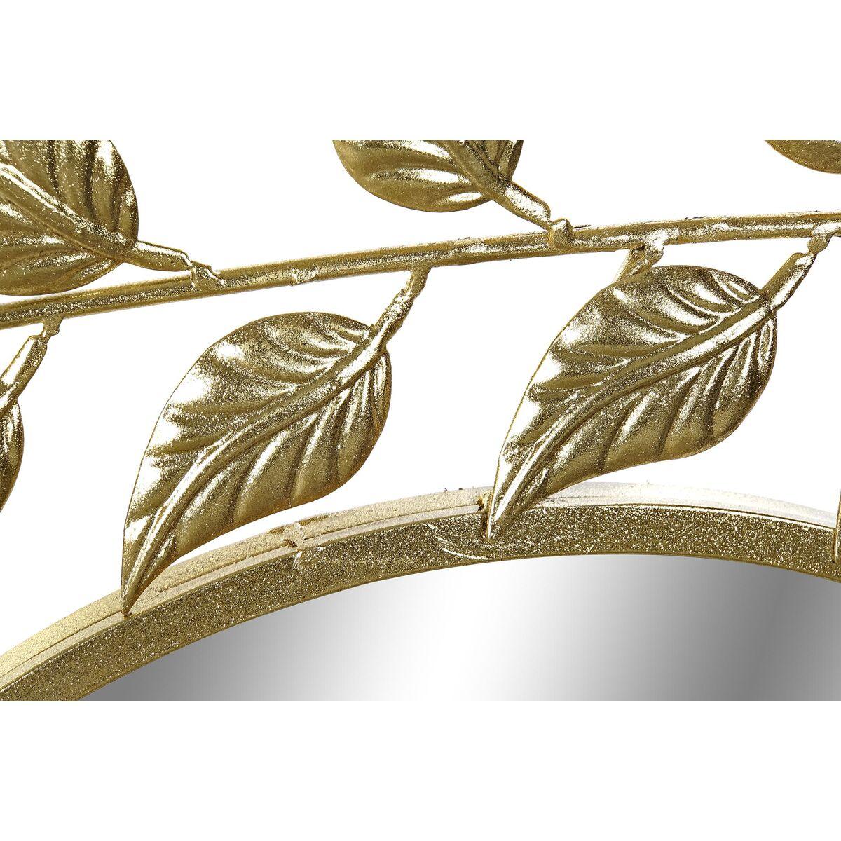 Espejo de pared DKD Home Decor Espejo Árbol Dorado Metal (80 x 2 x 80 cm)