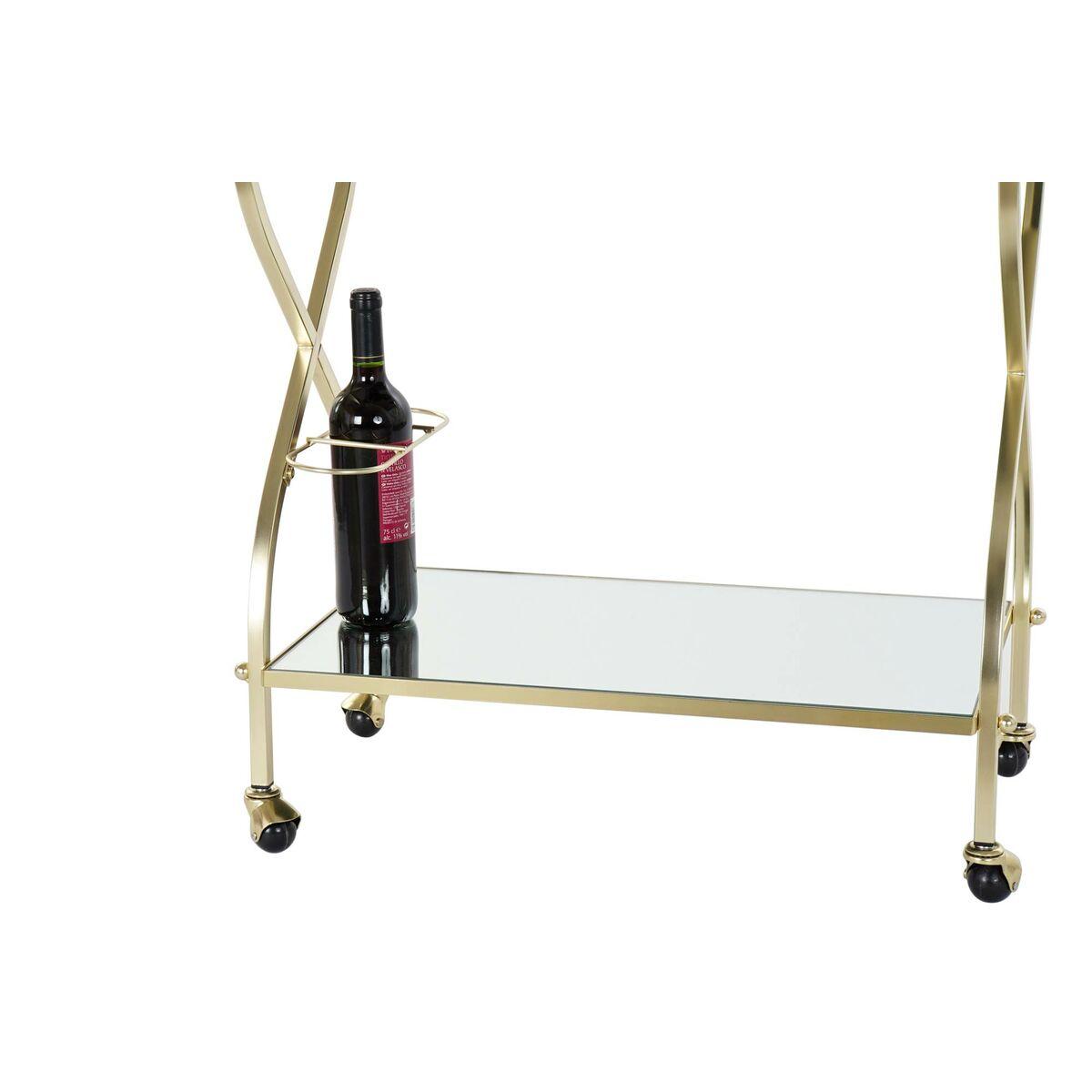 Mueble Camarera DKD Home Decor Dorado Acero Espejo 70 x 36,5 x 83 cm