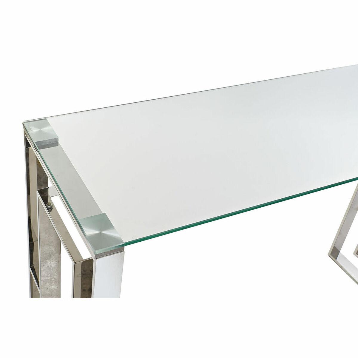 Mesa auxiliar DKD Home Decor Cristal Acero Metalizado Moderno (120 x 40 x 78 cm)