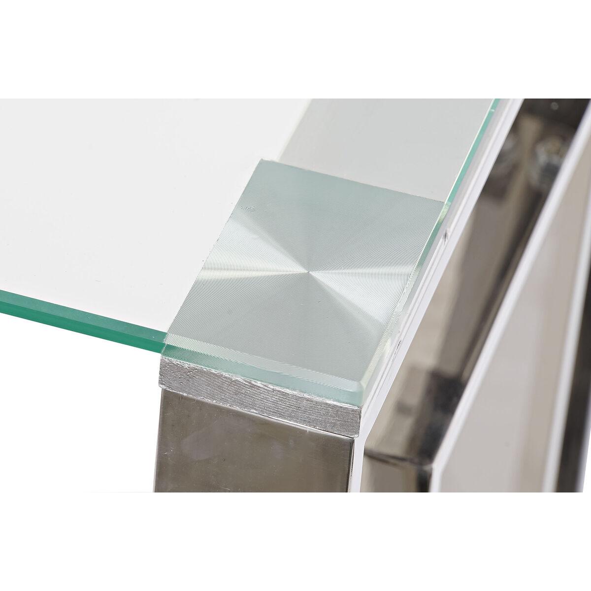 Mesa auxiliar DKD Home Decor Cristal Acero Metalizado Moderno (120 x 40 x 78 cm)