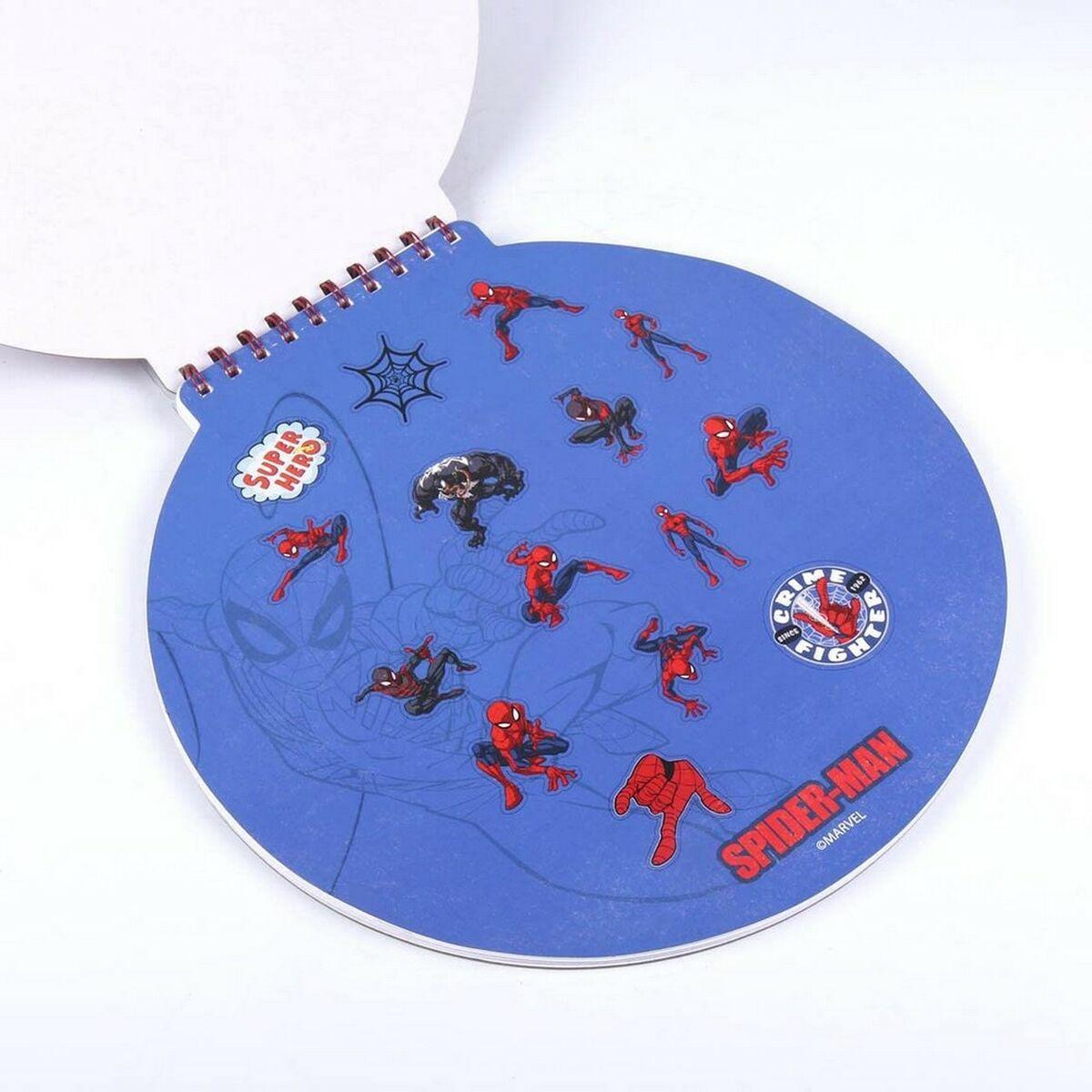 Set de Papelería Spider-Man Cuaderno Rojo (30 x 30 x 1 cm)