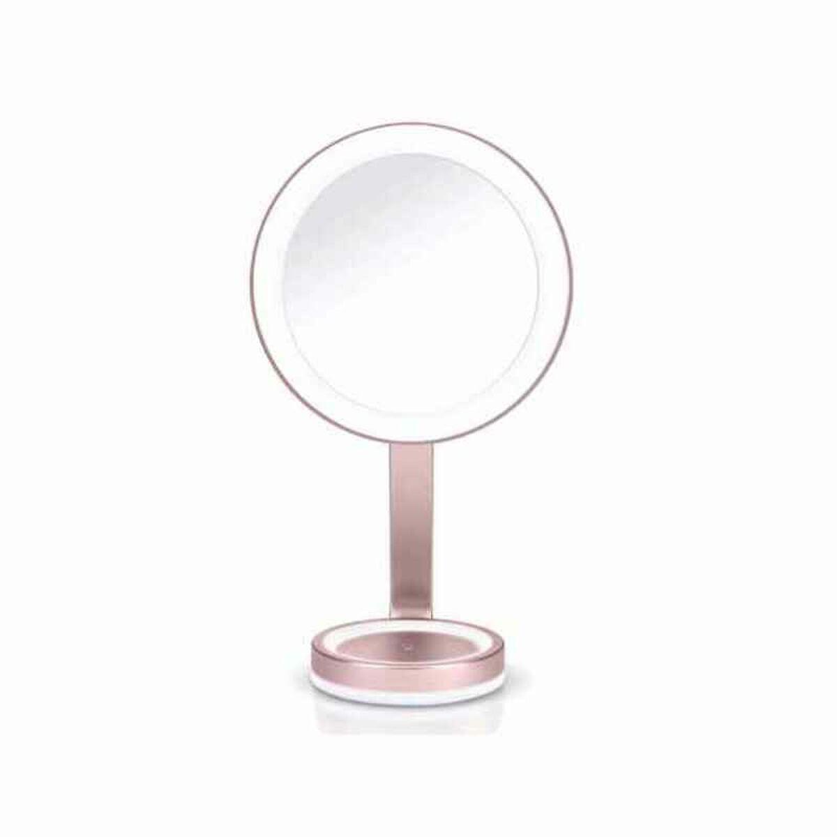 Espejo de Aumento con LED Babyliss 9450E Rosa  