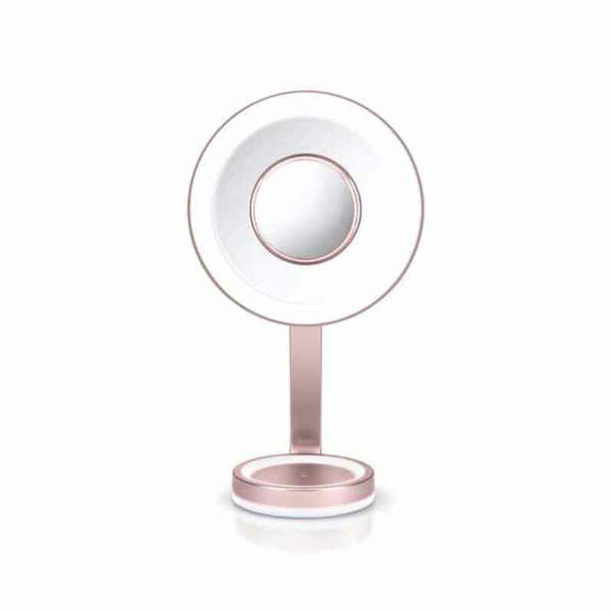 Espejo de Aumento con LED Babyliss 9450E Rosa  