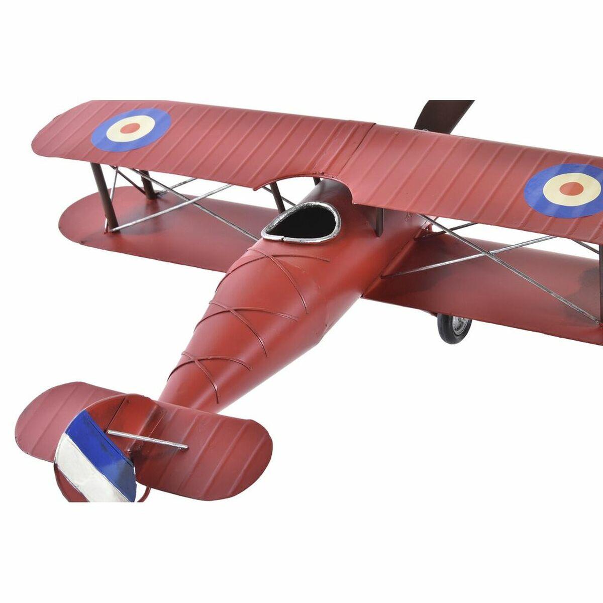 Figura Decorativa DKD Home Decor Avión Vintage 50 x 42 x 16 cm (2 Unidades)