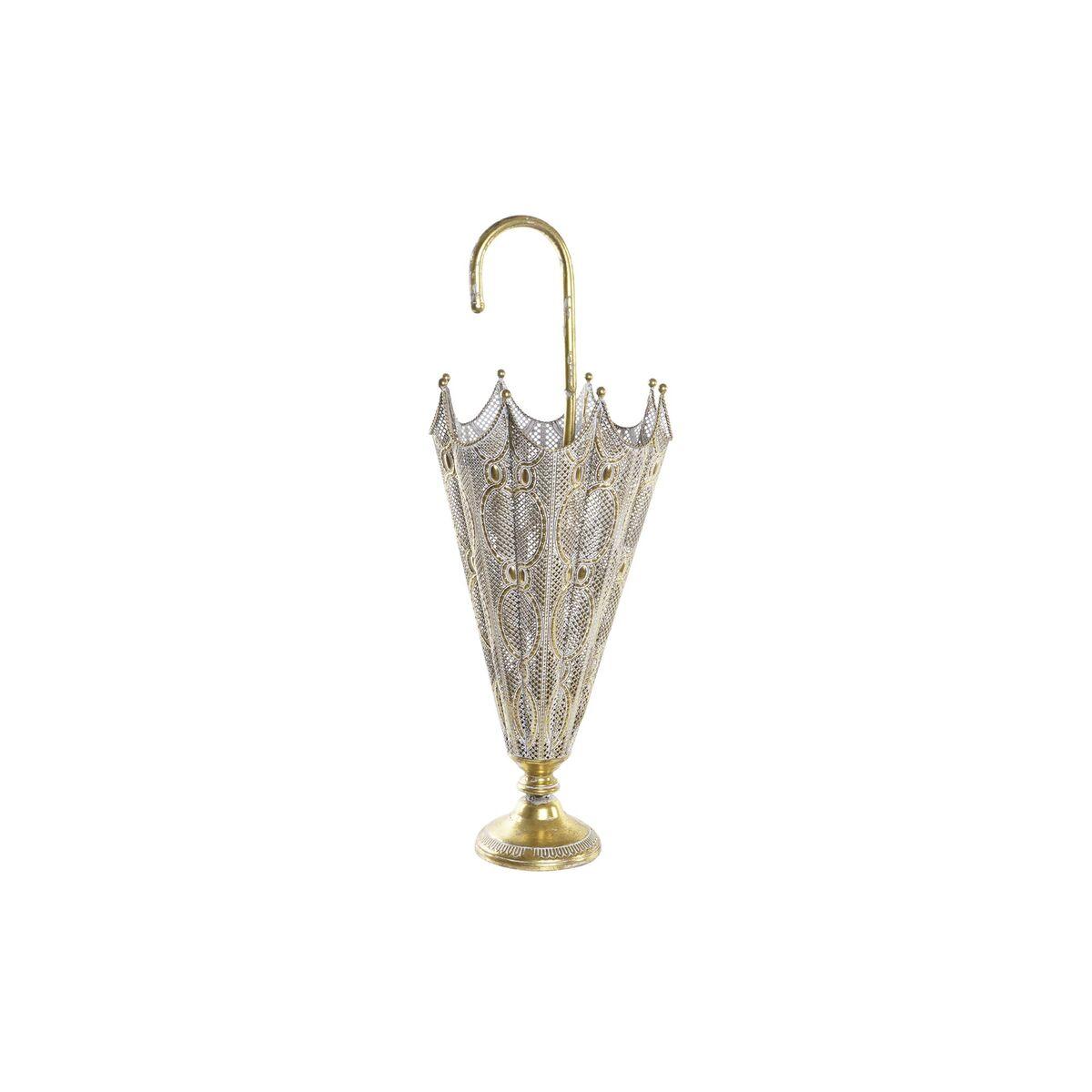 Paragüero DKD Home Decor 26 x 26 x 76 cm Dorado Metal Árabe