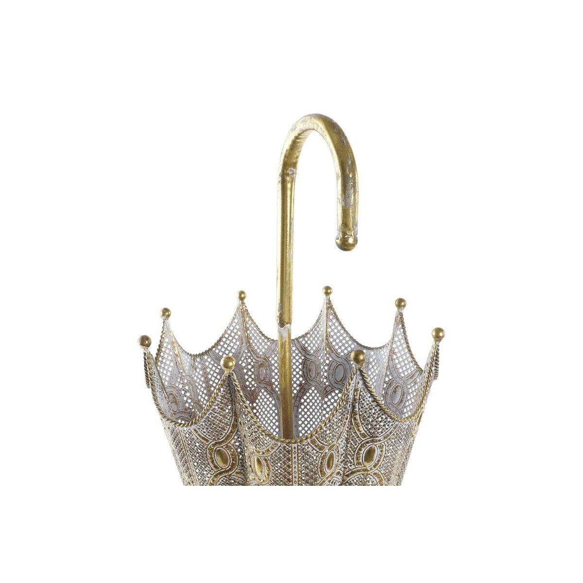 Paragüero DKD Home Decor 26 x 26 x 76 cm Dorado Metal Árabe