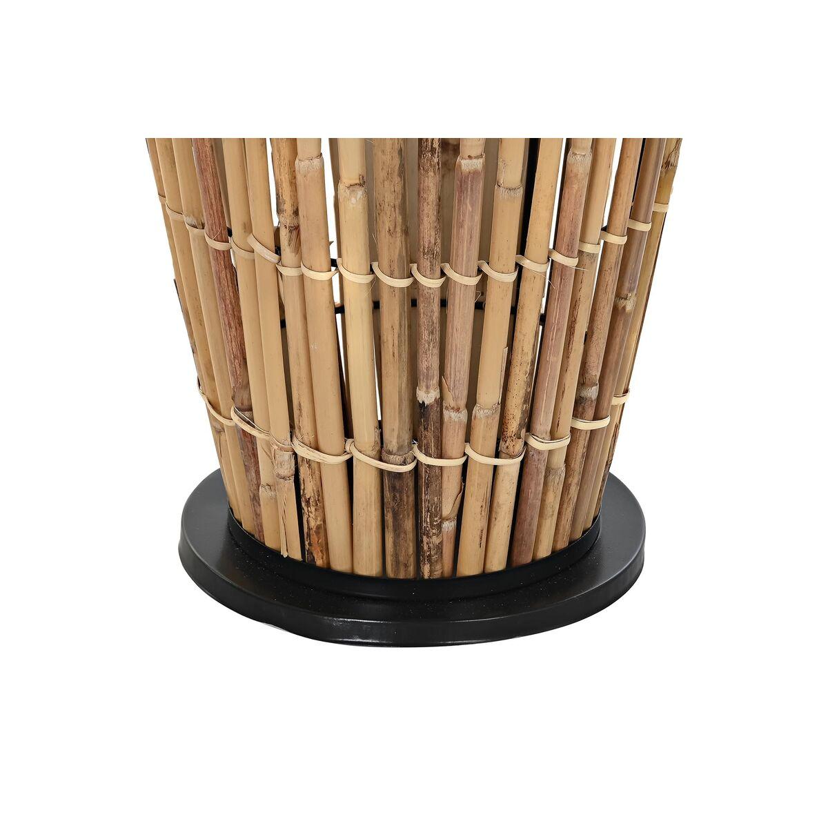 Paragüero DKD Home Decor Ratán Negro Metal (32 x 32 x 50 cm)
