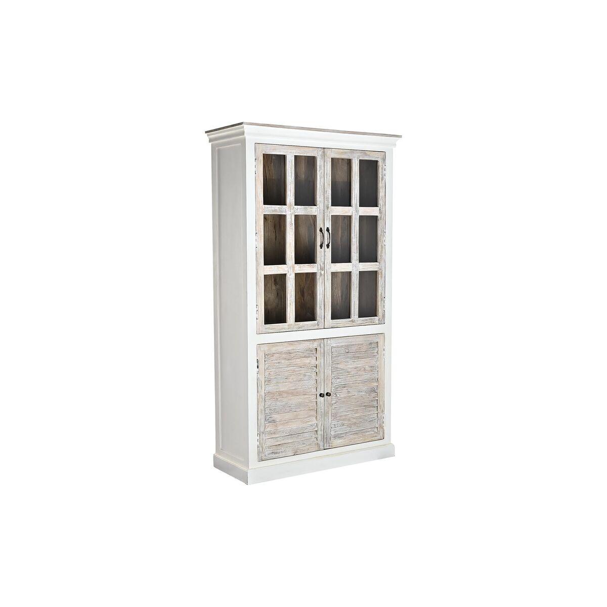 Vitrina DKD Home Decor 110 x 45 x 200 cm Cristal Aluminio Madera de mango