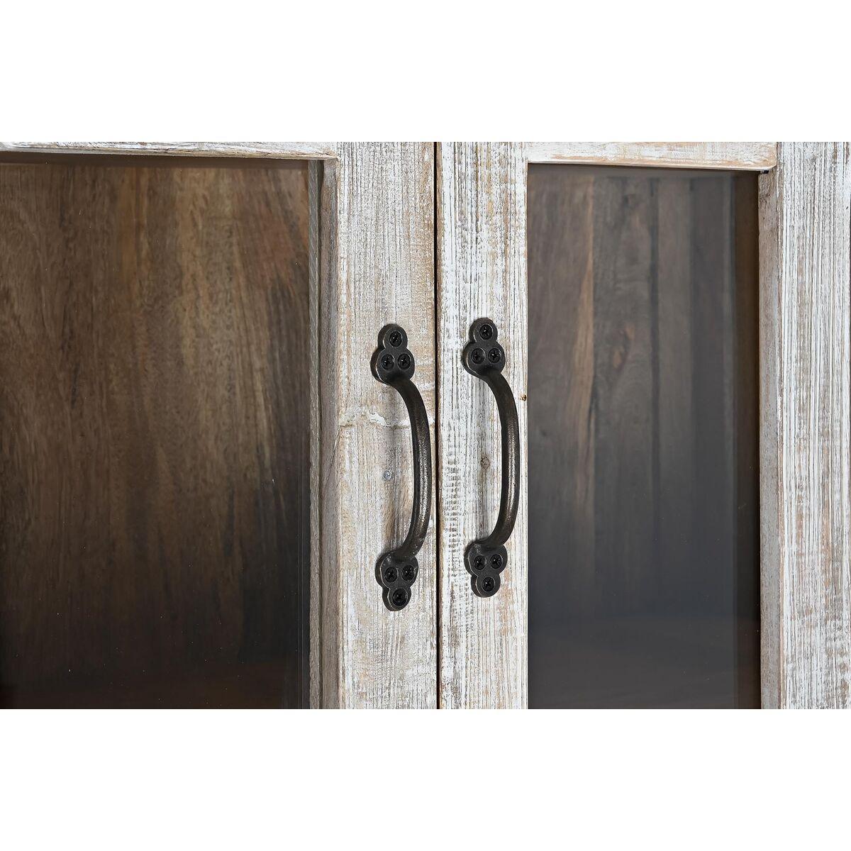 Vitrina DKD Home Decor 110 x 45 x 200 cm Cristal Aluminio Madera de mango
