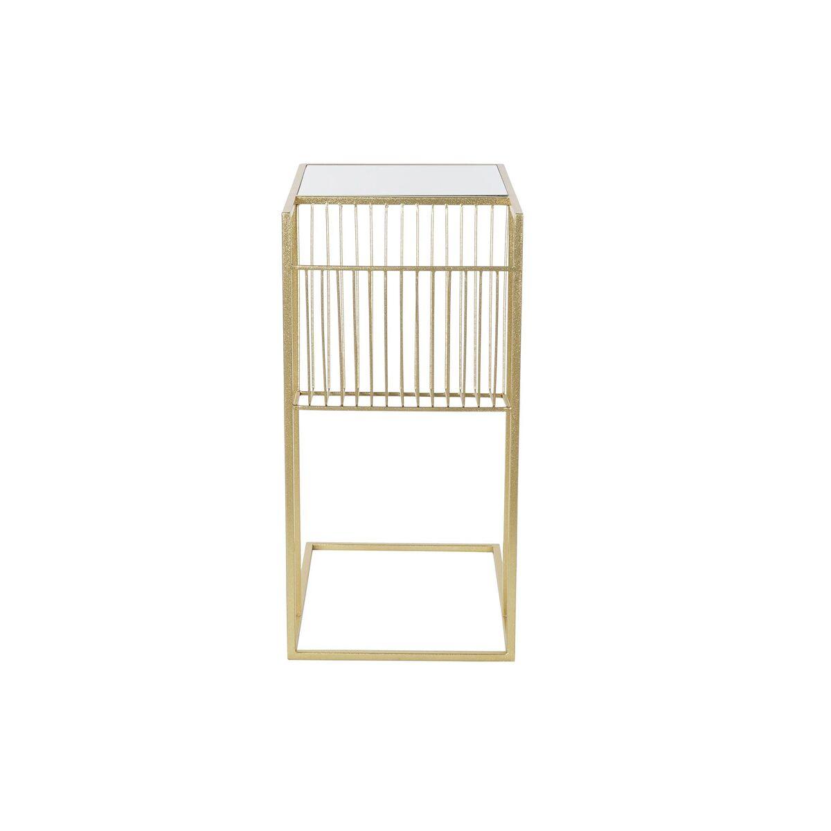 Revistero DKD Home Decor Dorado Metal Espejo 48 x 35 x 71 cm