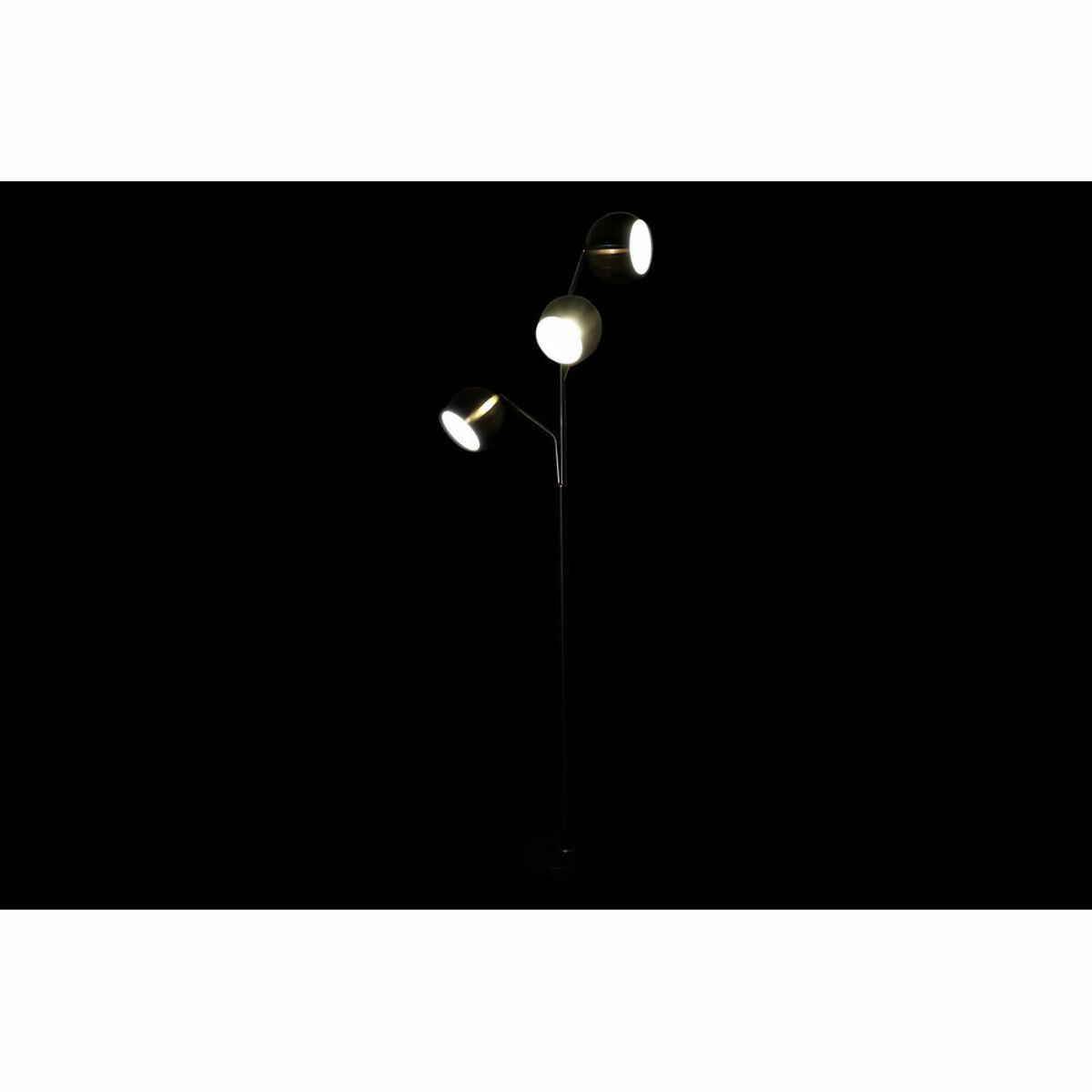 Lámpara de Pie DKD Home Decor 35 x 25 x 167 cm Cristal Dorado Metal Transparente 220 V 50 W