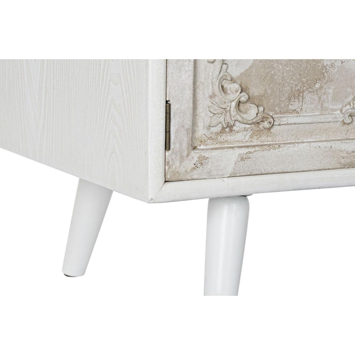 Mueble de TV DKD Home Decor Blanco Beige 136 x 40,5 x 52 cm