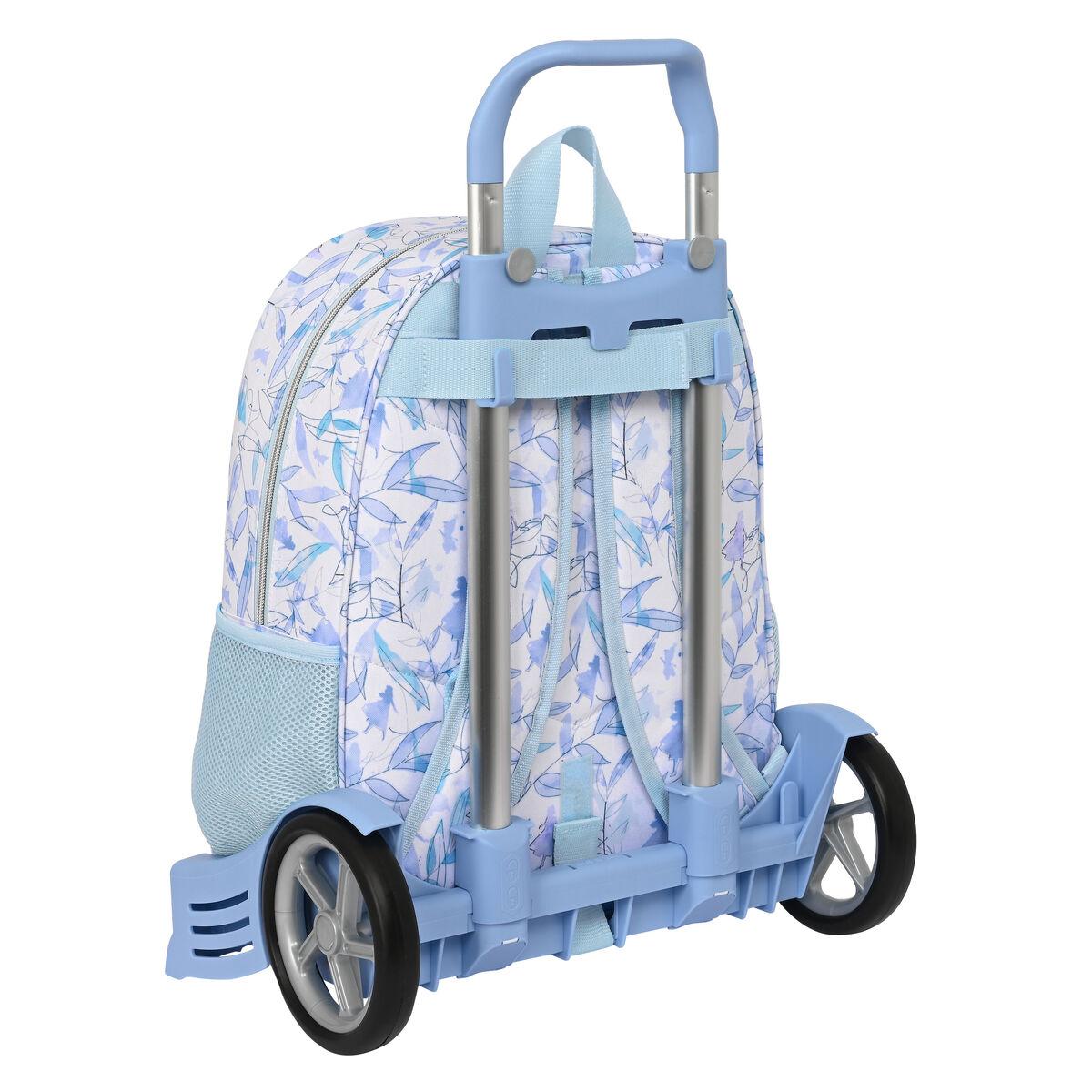 Mochila Escolar Frozen Memories Azul Blanco 14 L