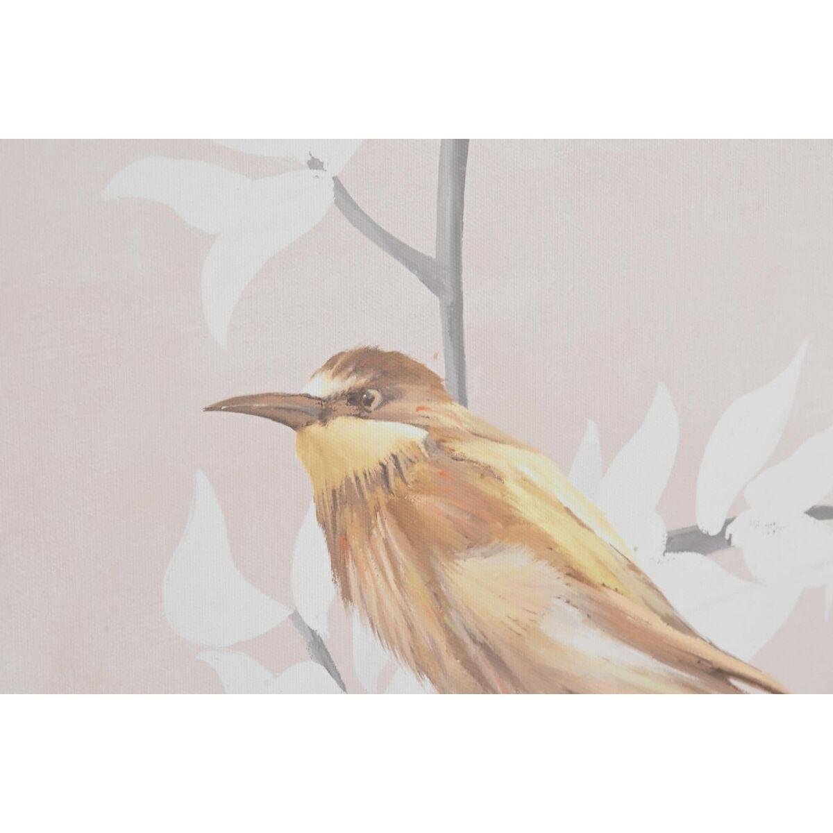 Cuadro DKD Home Decor 60 x 4 x 120 cm Oriental Pájaros (3 Piezas)
