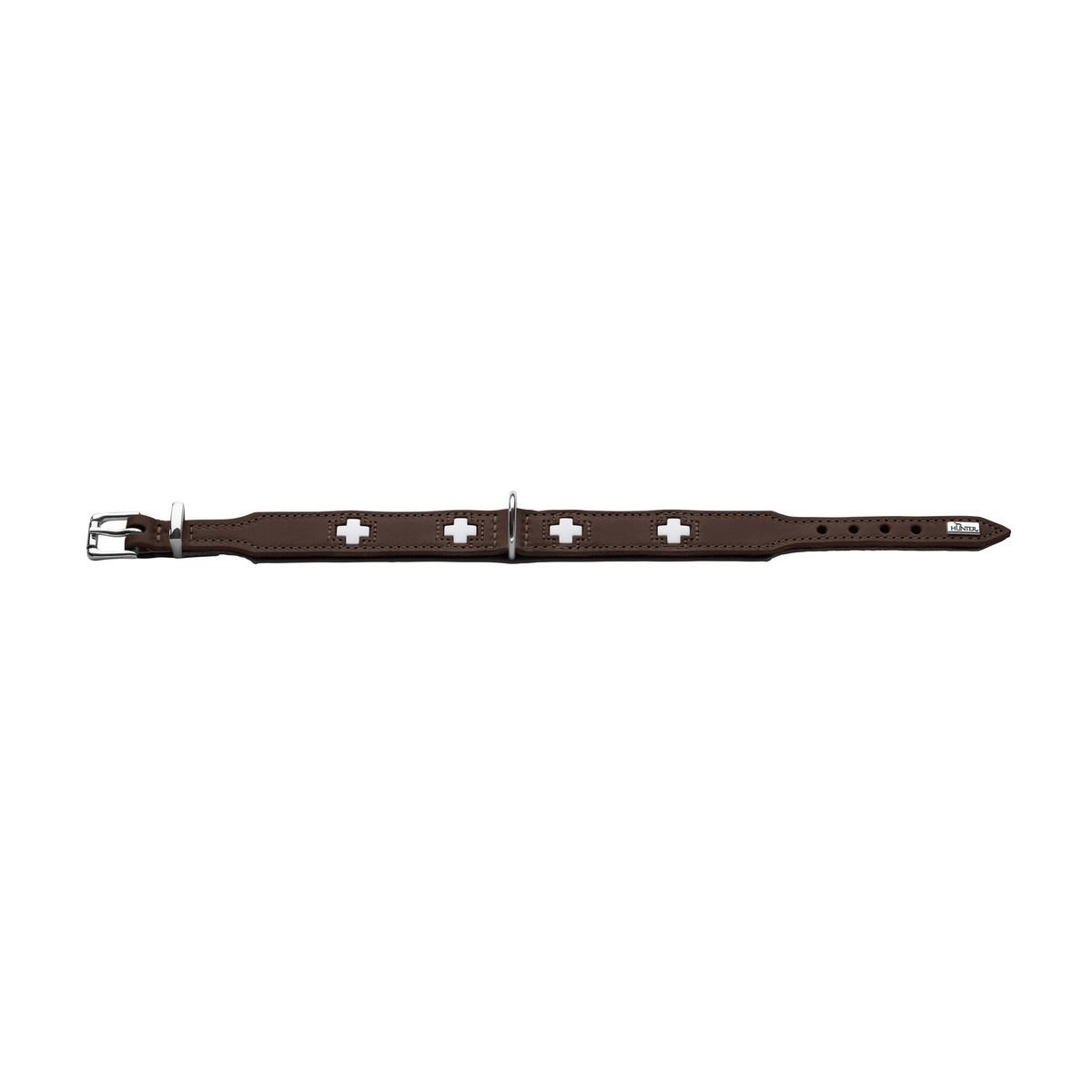 Collar para Perro Hunter Swiss Marrón Negro M 55 cm