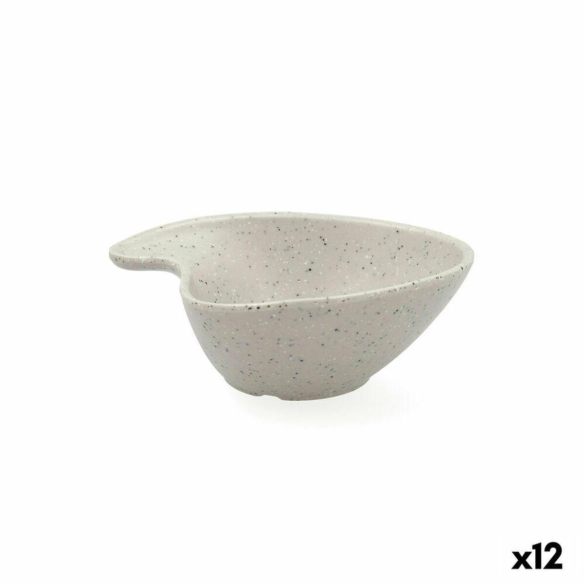 Plato Hondo Bidasoa Ikonic 14,5 x 12 x 5 cm Irregular 20,7 x 20 x 7 cm Gris Plástico Melamina (12 Unidades) (Pack 12x)