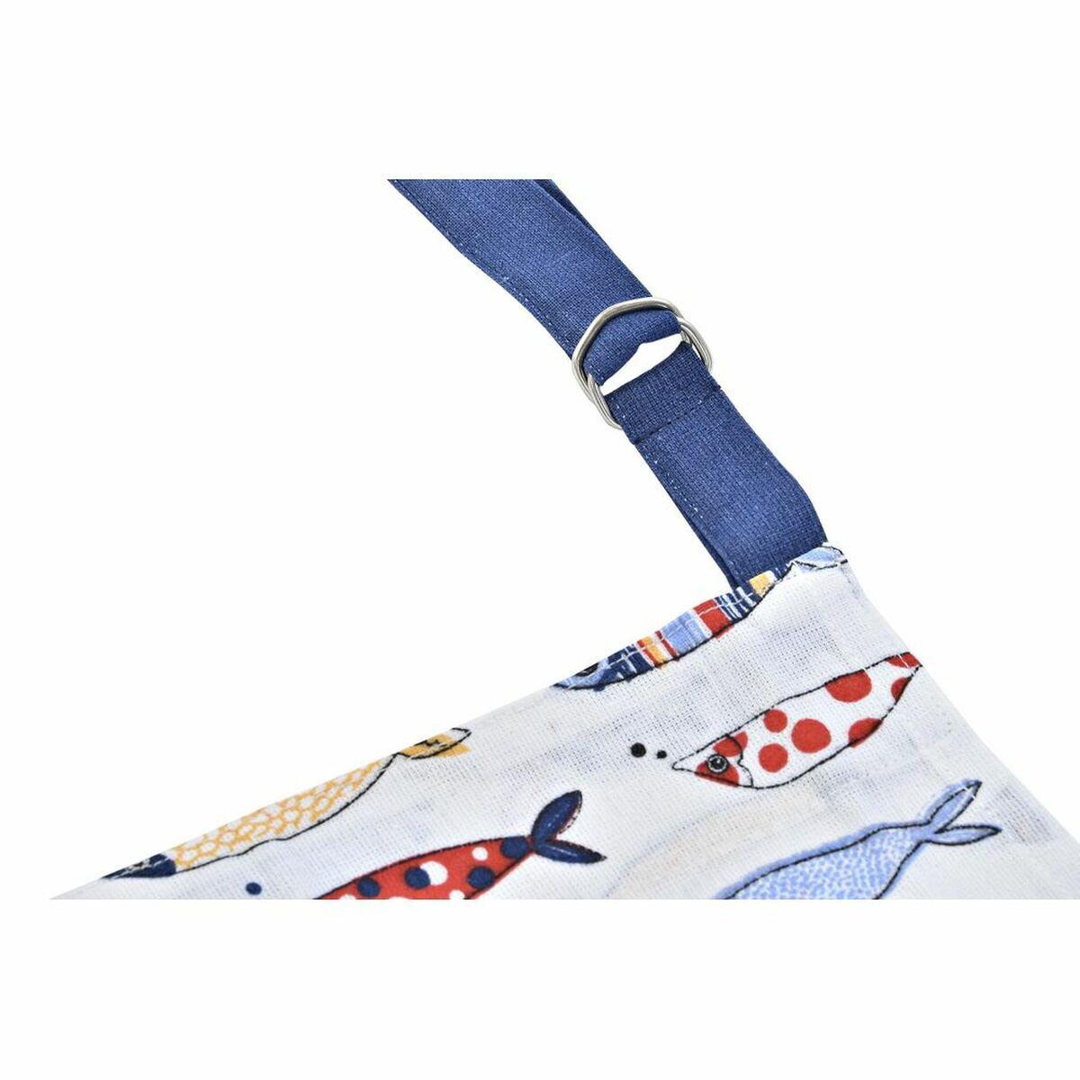 Set de Cocina DKD Home Decor Marino Poliéster Algodón (60 x 80 x 0,5 cm) (2 Unidades)