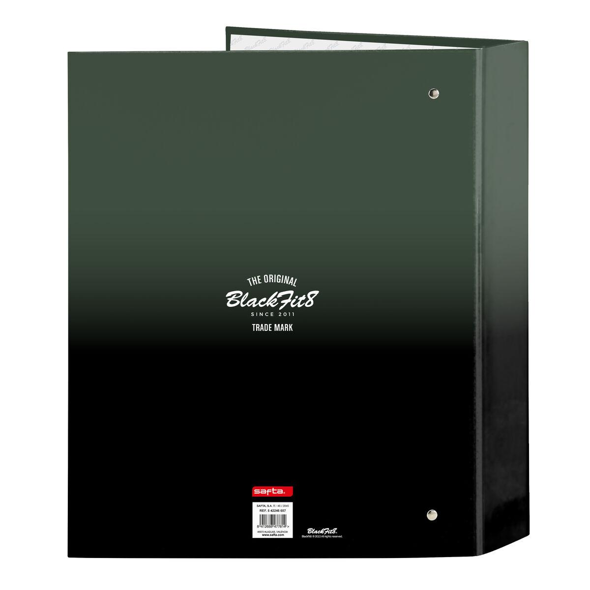 Carpeta de anillas BlackFit8 Gradient Negro Verde militar A4 27 x 33 x 6 cm