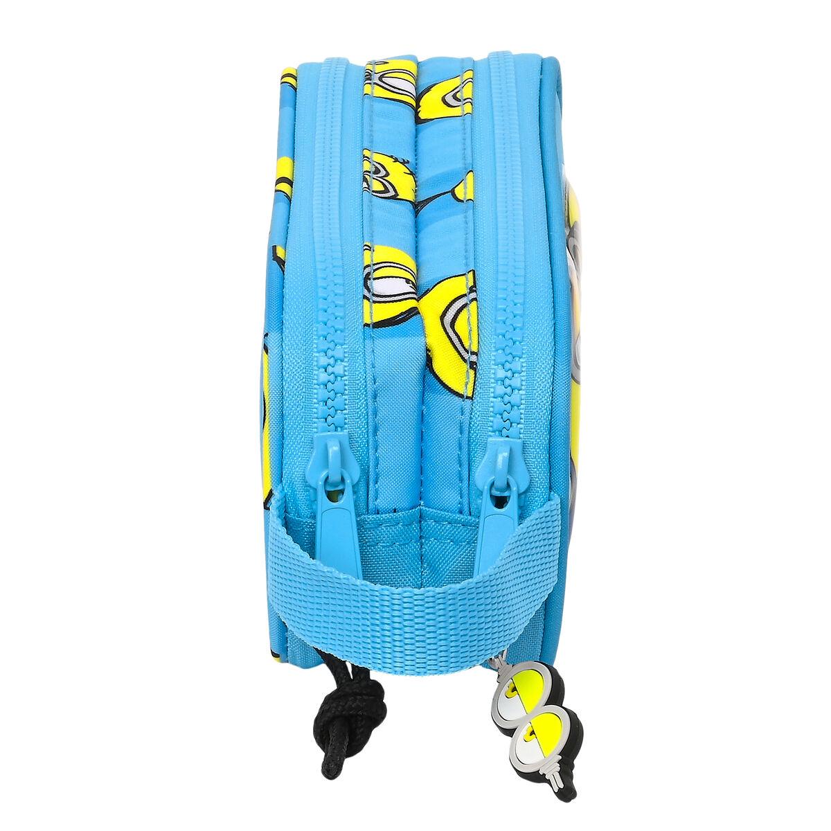 Portatodo Doble Minions Minionstatic Azul (21 x 8 x 6 cm)
