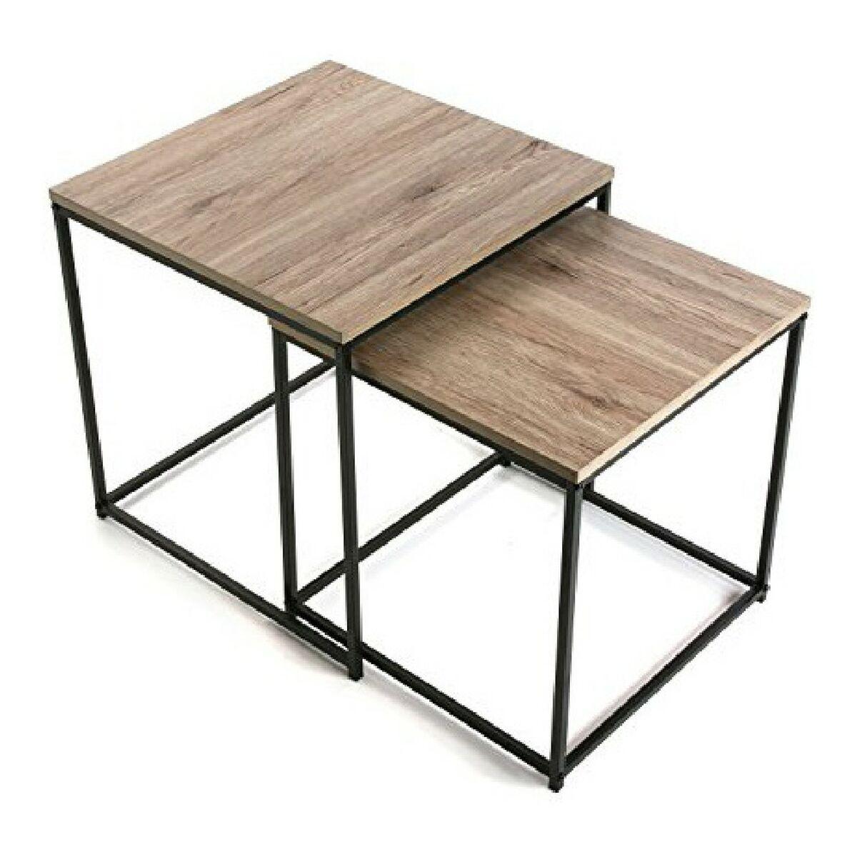 Mesa auxiliar Hierro Madera MDF (50 x 50 x 50 cm) (45 x 45 x 45	 cm)