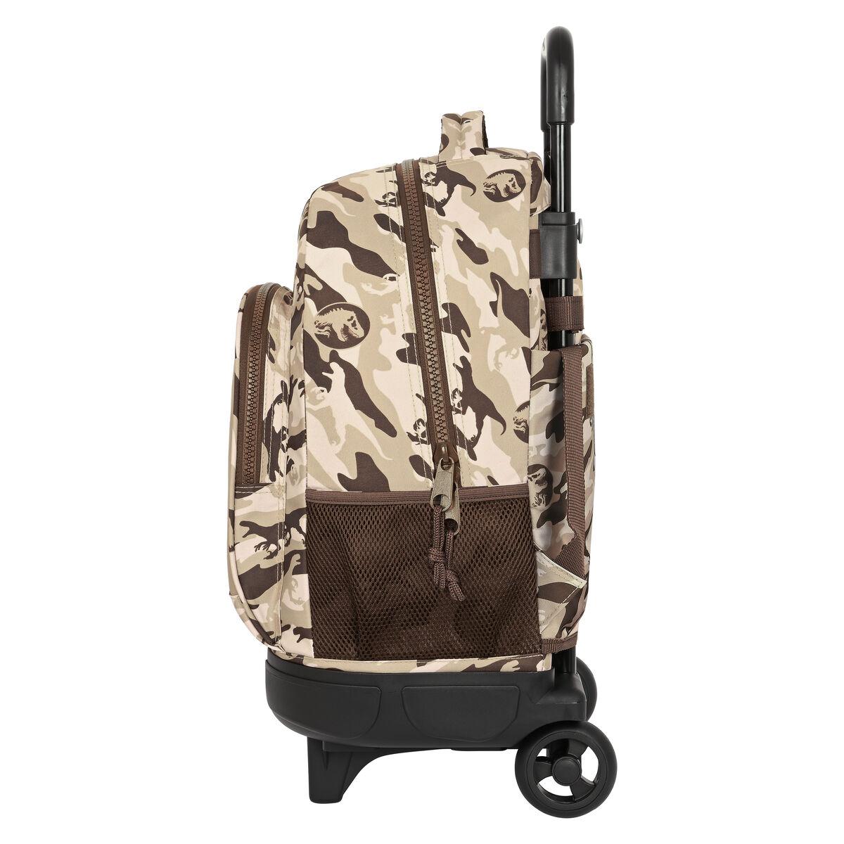 Mochila Escolar con Ruedas Jurassic World Dominion Marrón 33 X 45 X 22 cm