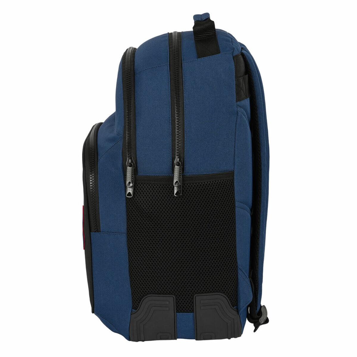 Mochila Escolar BlackFit8 Urban Negro Azul marino 32 x 42 x 15 cm
