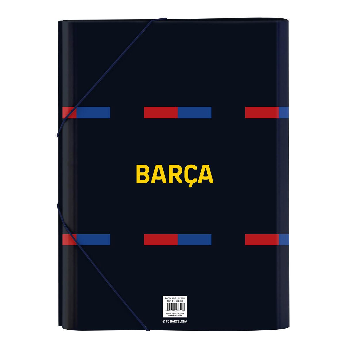 Carpeta F.C. Barcelona Granate Azul marino A4 (26 x 33.5 x 4 cm)