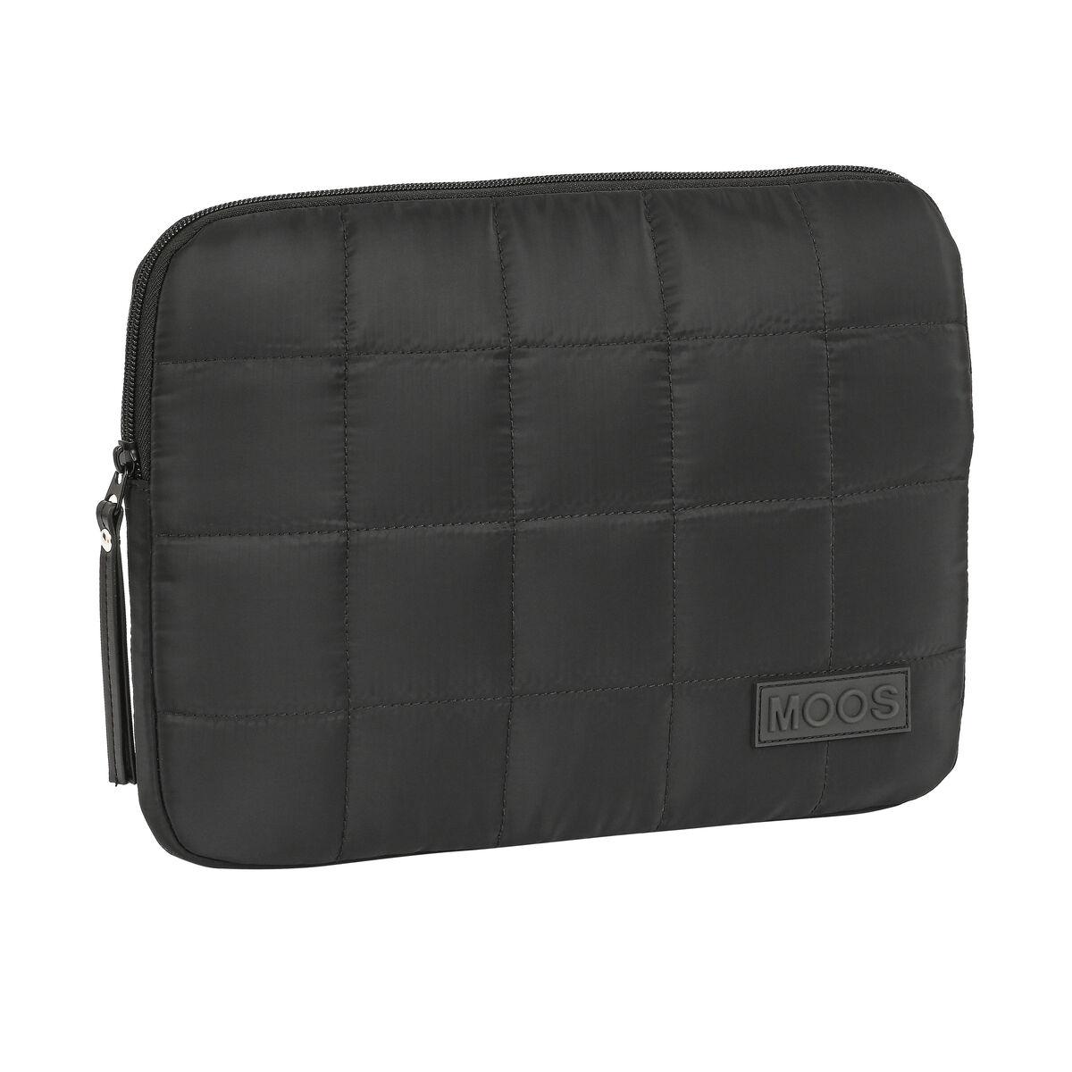 Funda para Portátil Moos 11,6 Acolchado Negro (31 x 23 x 2 cm)