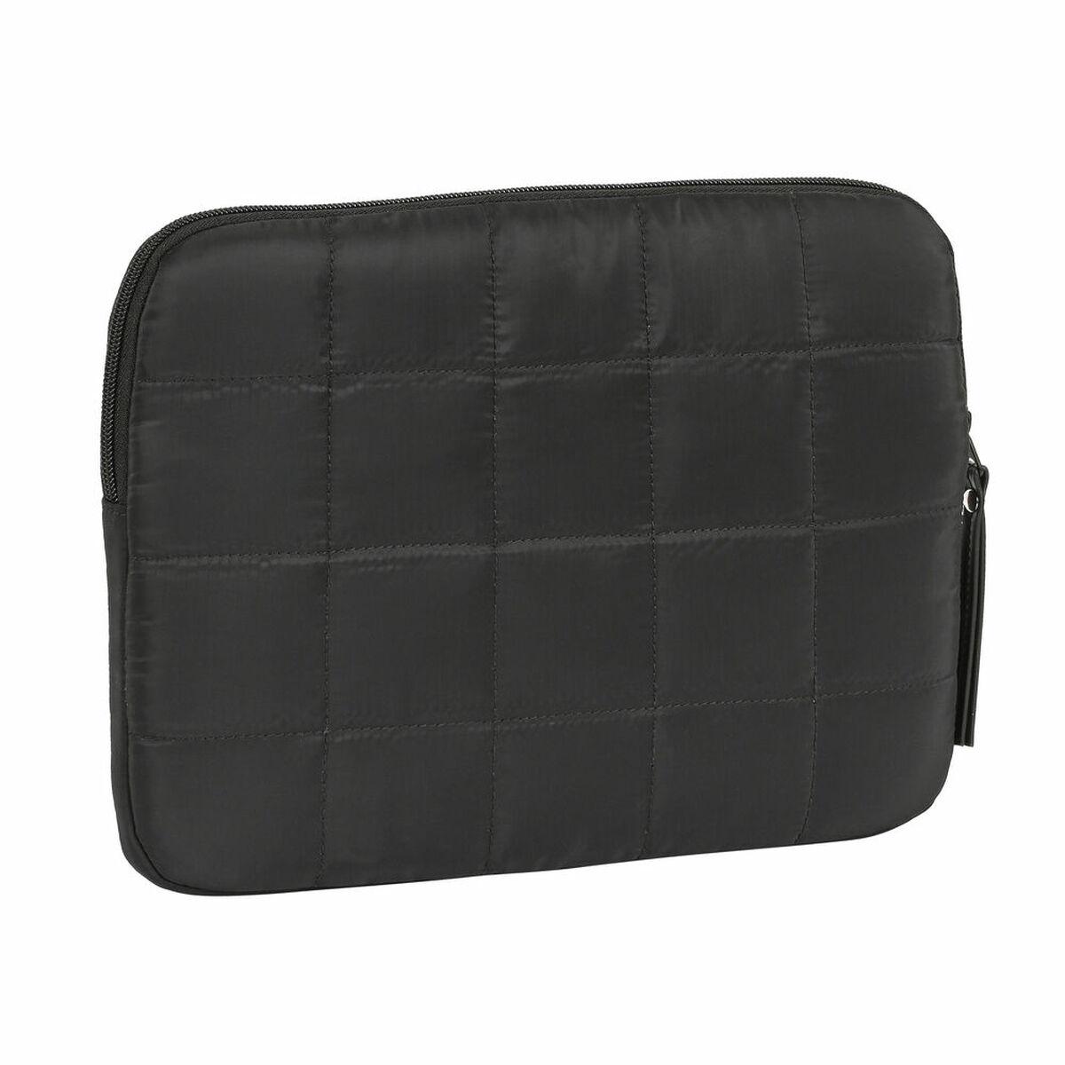 Funda para Portátil Moos 11,6 Acolchado Negro (31 x 23 x 2 cm)