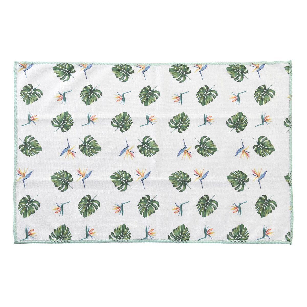 Paño de Cocina DKD Home Decor Gris Tropical 3 Piezas