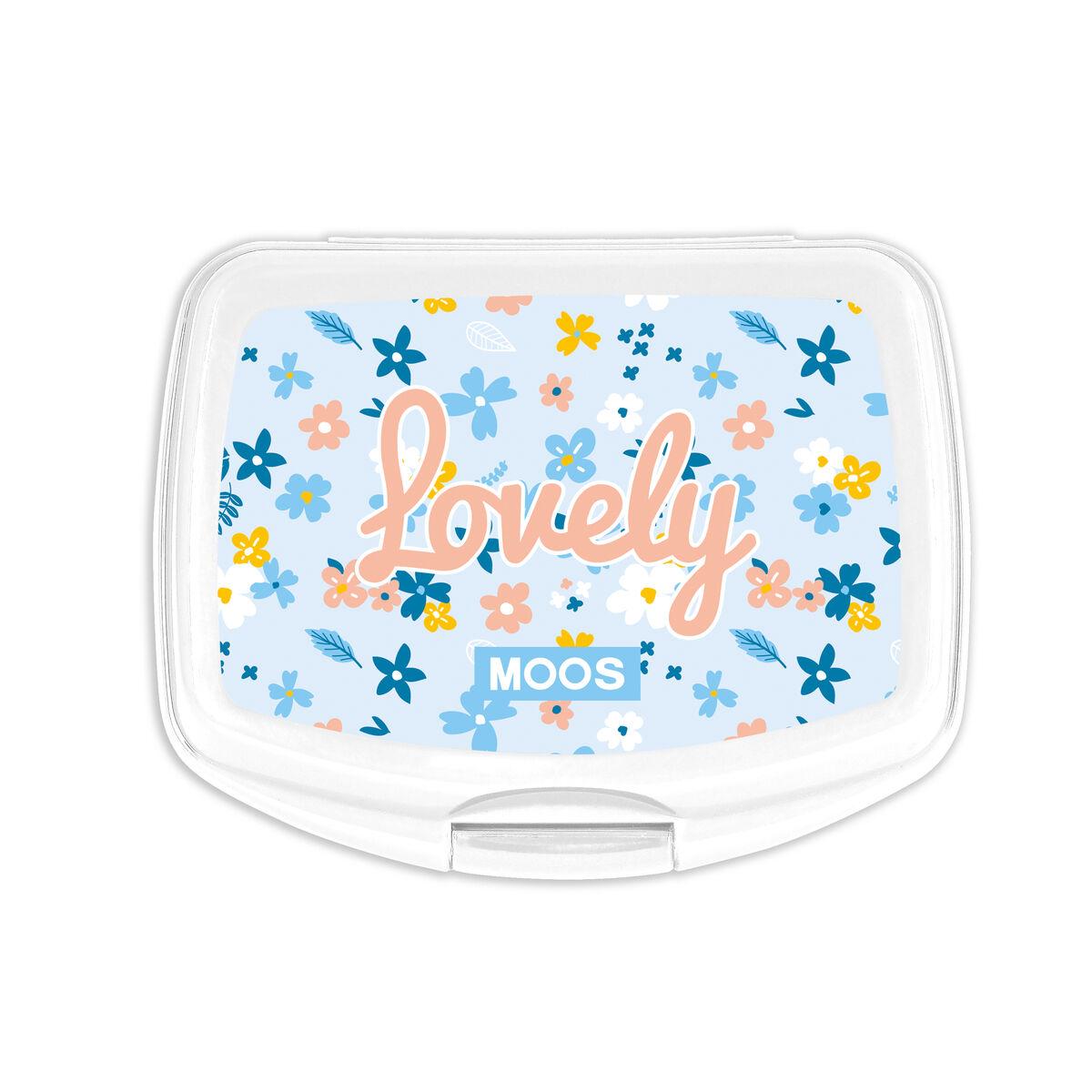 Fiambrera para Sandwich Moos Lovely Plástico Azul claro (17 x 6 x 14 cm)