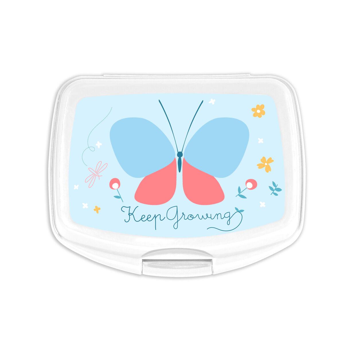 Fiambrera para Sandwich BlackFit8 Mariposa Plástico Azul claro (17 x 6 x 14 cm)