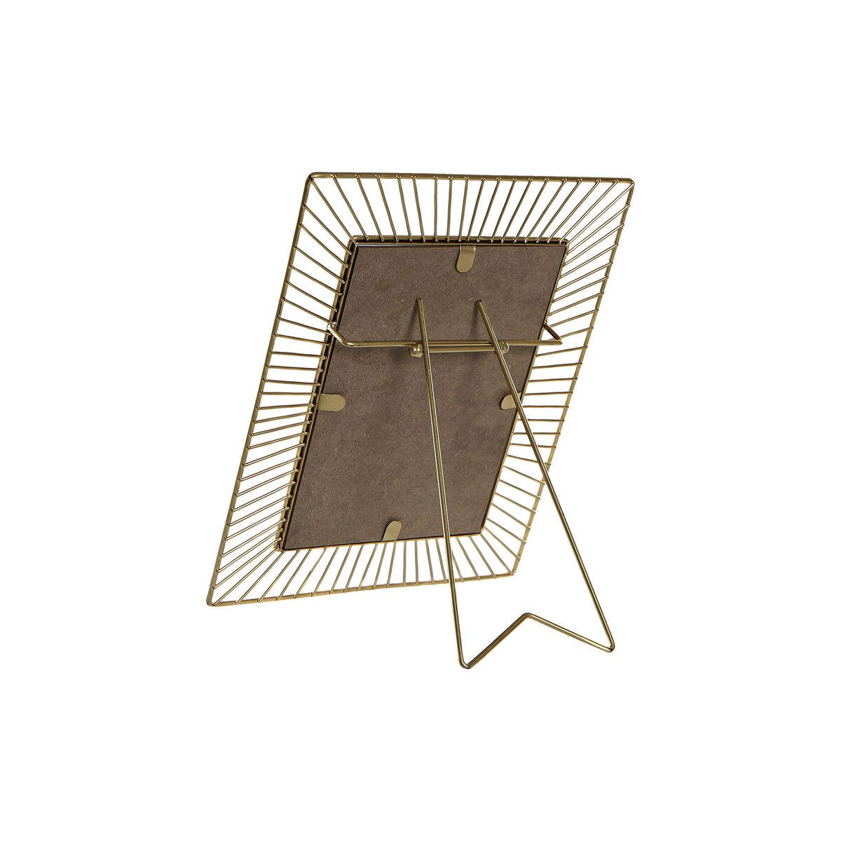 Marco de Fotos DKD Home Decor Cristal Hierro (19,5 x 4 x 24,5 cm)