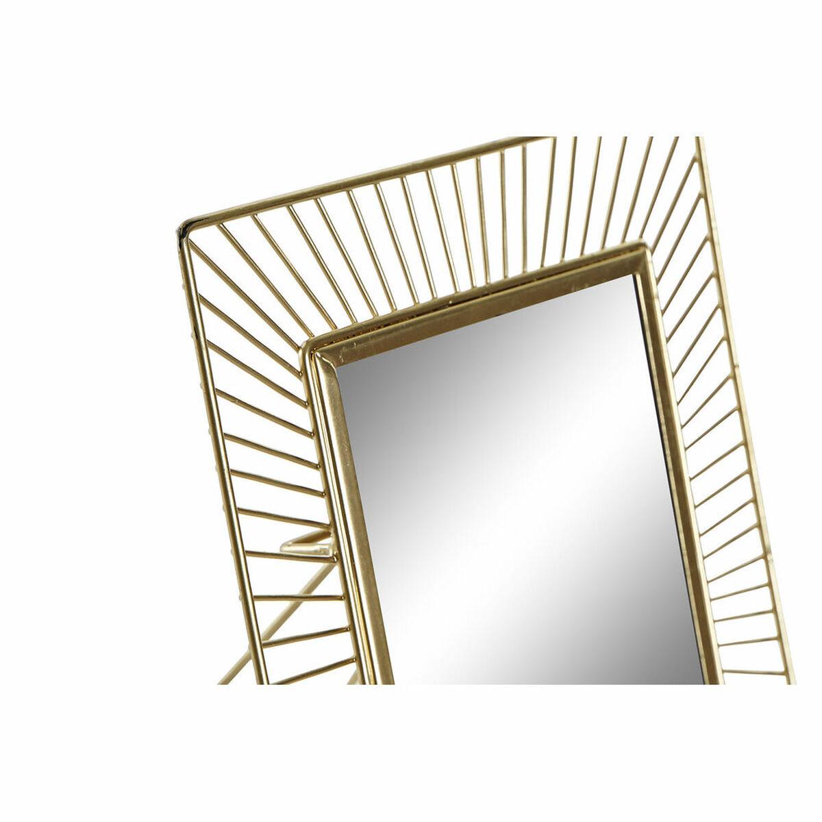 Marco de Fotos DKD Home Decor Cristal Hierro (19,5 x 4 x 24,5 cm)