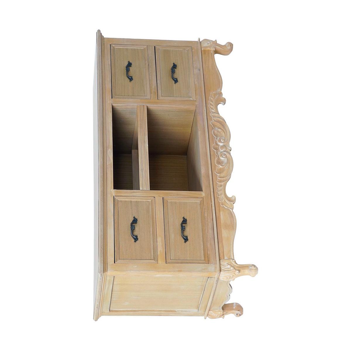 Mueble de TV DKD Home Decor 121 x 39 x 59,5 cm Abeto Natural Madera MDF