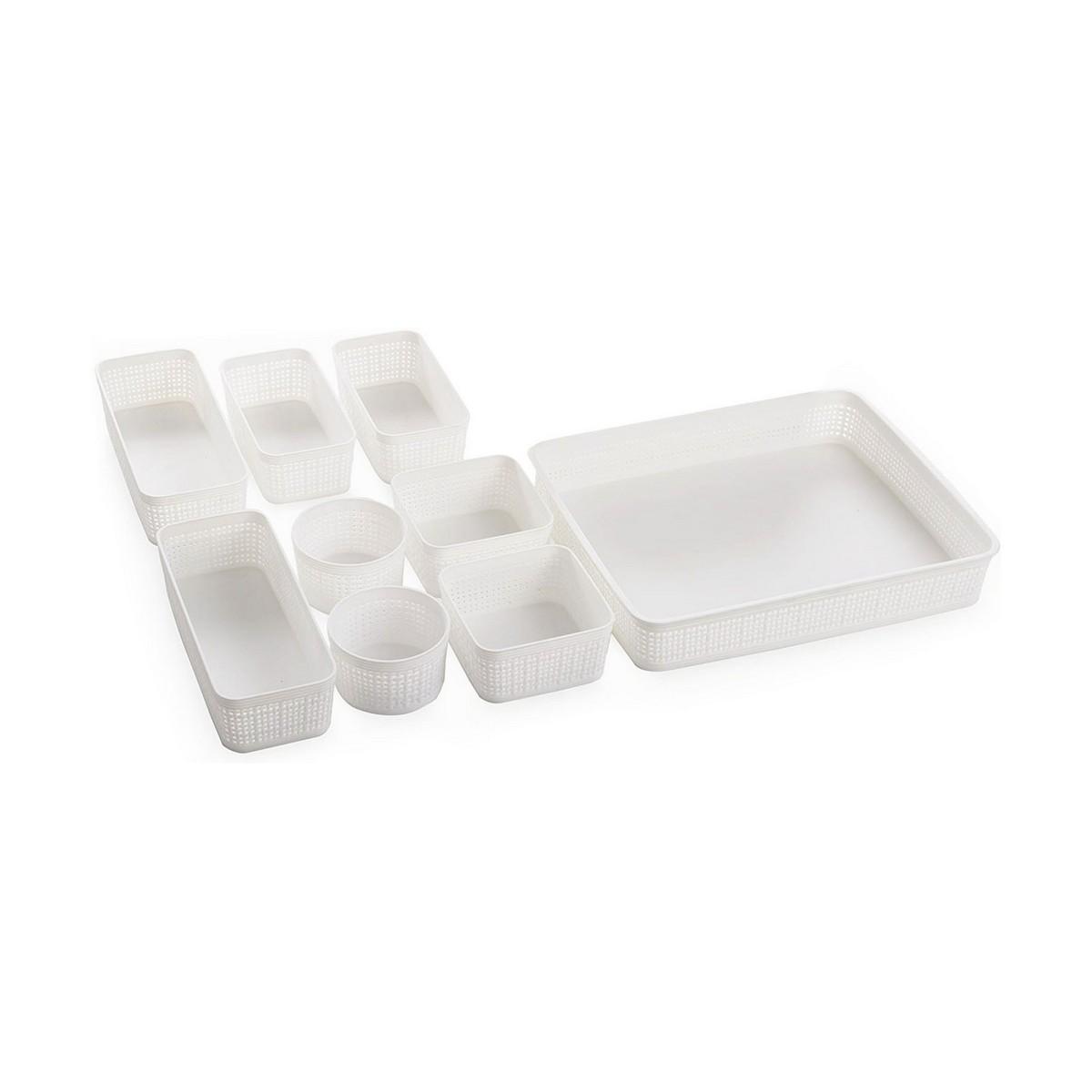 Cesta Multiusos Dem Plástico 34 x 28 x 6 cm 9 Piezas (9 Unidades)