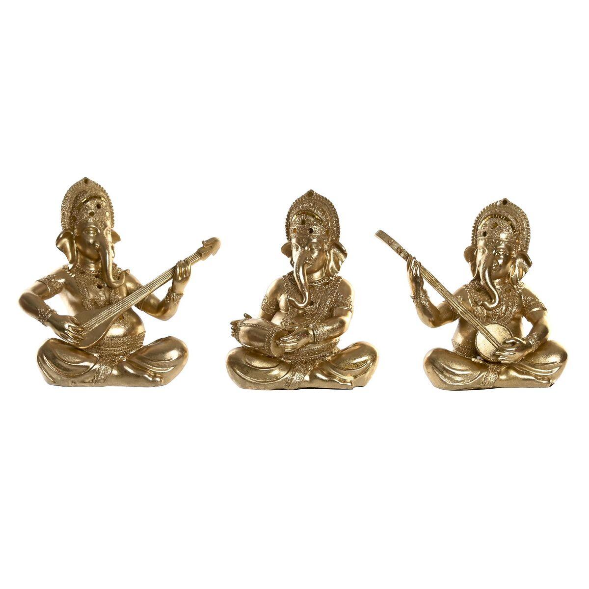 Figura Decorativa DKD Home Decor Resina Indio (31 x 15,5 x 30 cm) (3 Unidades)