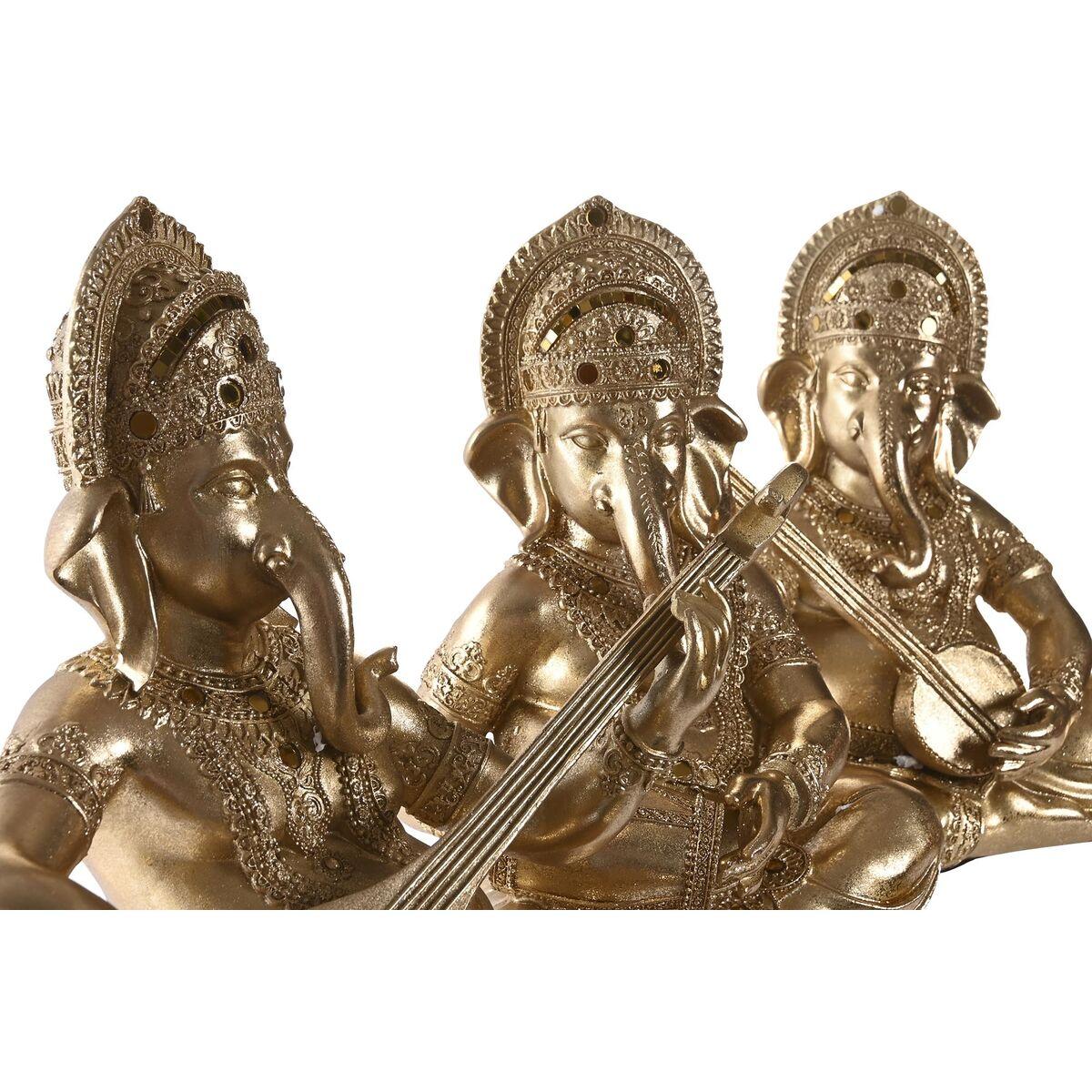 Figura Decorativa DKD Home Decor Resina Indio (31 x 15,5 x 30 cm) (3 Unidades)