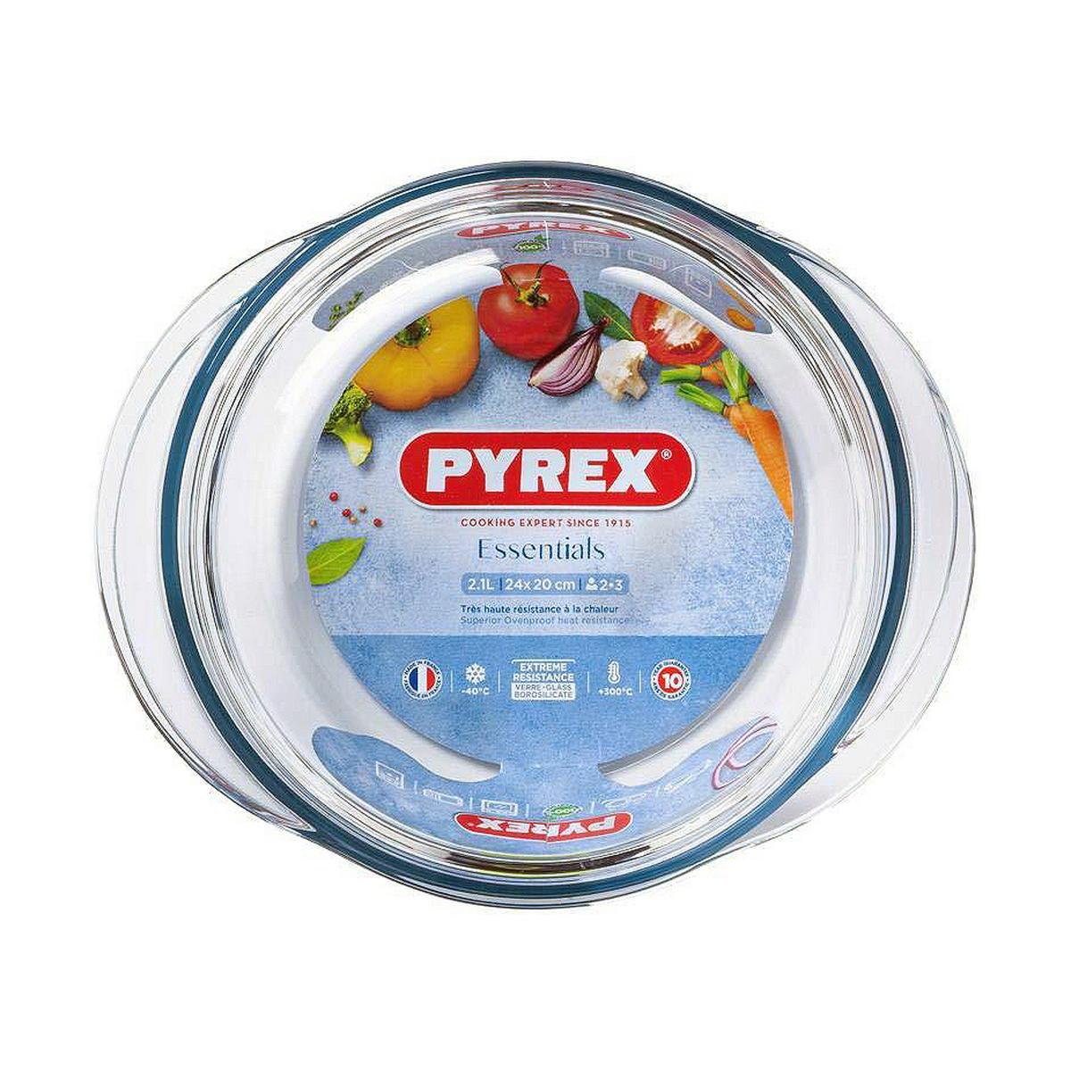 Cacerola Con Tapa Pyrex Essentials Transparente Vidrio 2,1 L