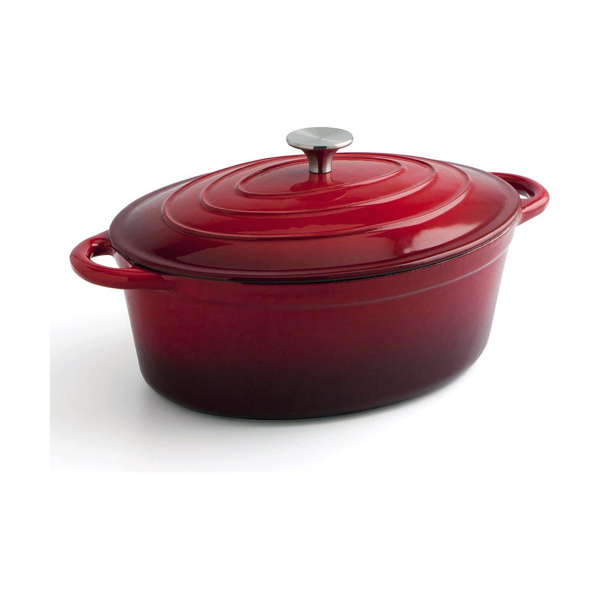 Cacerola Con Tapa Bidasoa Rojo Metal (4,3 L)