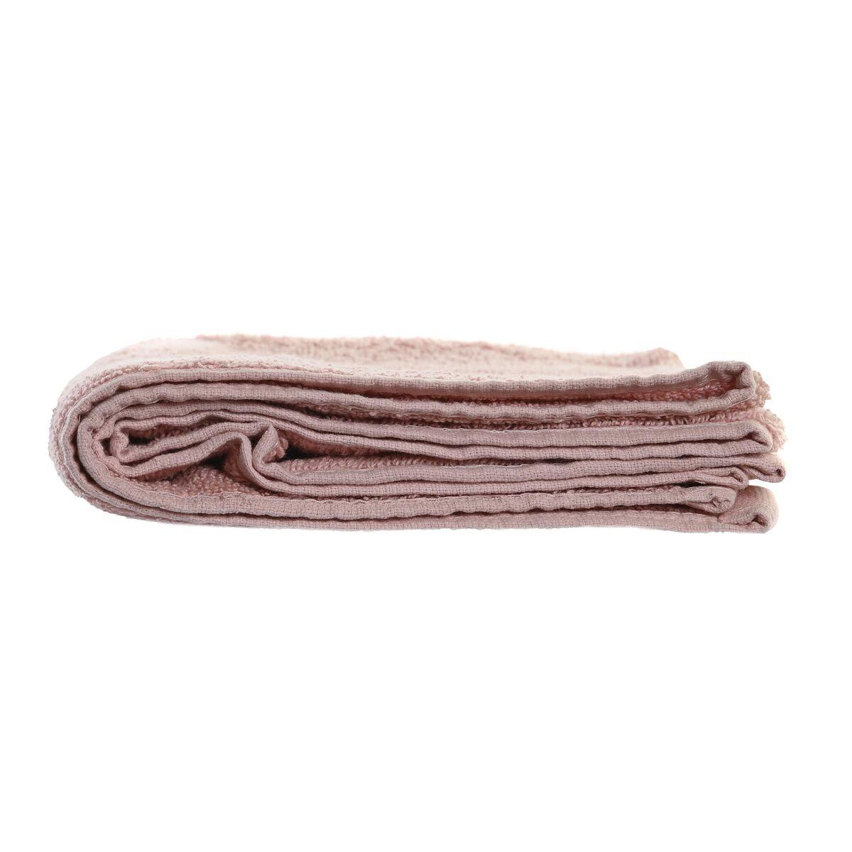 Alfombra de baño DKD Home Decor 600 gsm Algodón Rosa claro (80 x 50 x 1 cm)
