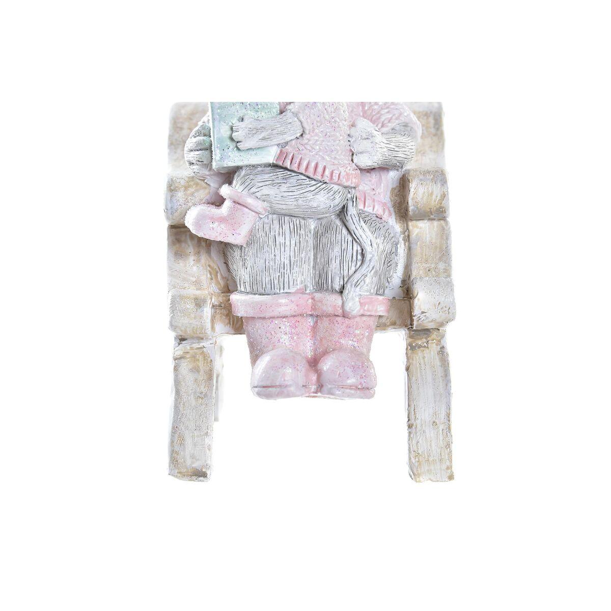 Adorno Navideño DKD Home Decor Ratón Resina (8 x 5,5 x 10 cm)