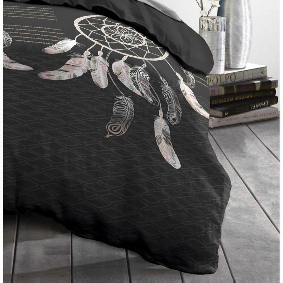 Funda Nórdica Atrapasueños Microfibra Antracita 220 x 240 cm