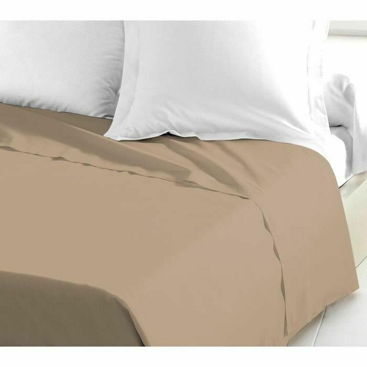 Juego de Sábanas Lovely Home Beige 240 x 300 cm 100 % algodón