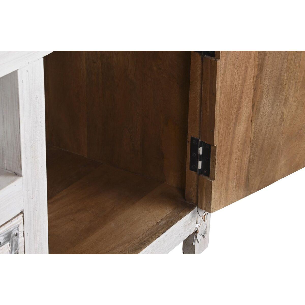 Mueble de TV DKD Home Decor Blanco Madera Madera de mango 151 x 40 x 60 cm