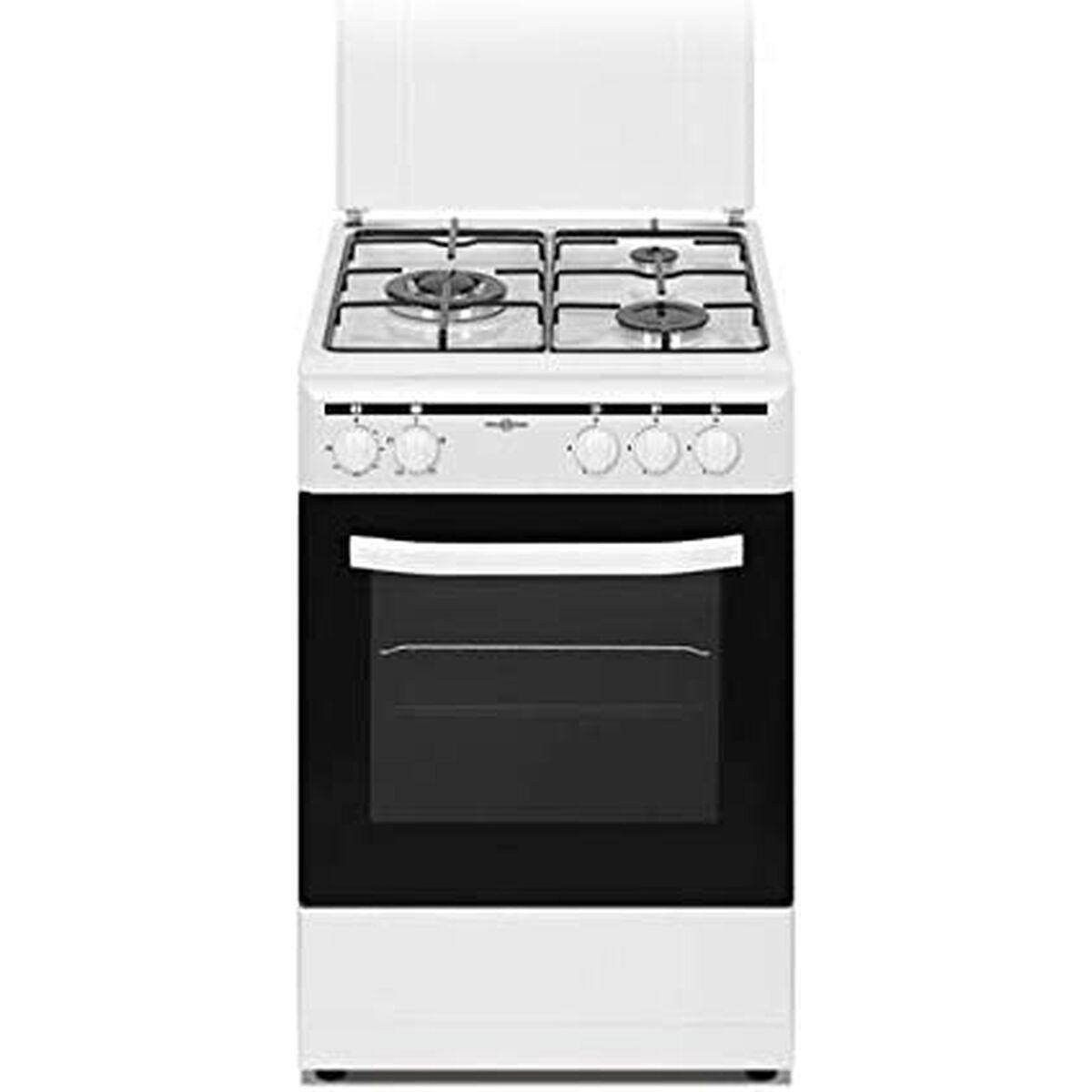 Cocina de Gas Vitrokitchen CB5535BNE   NAT Mixta Blanco